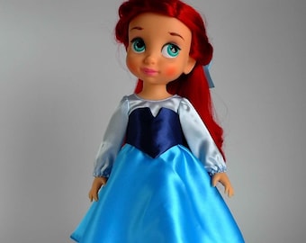 Ariel Inspired blue outfit for Disney animator doll 16&quot;