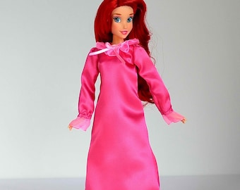 Ariel Inspired Doll Sleep Gown: Fits 11.5 or 17 Inch Dolls