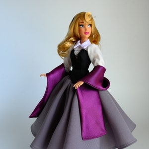 Aurora peasant inspired dress fits 11.5 inches or 17 inches Dolls like Disney Princess Classic Dolls or Classic Singing Dolls.