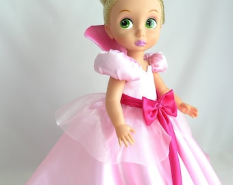 Pink ball gown/Charlotte La Bouff inspired/ doll clothes for Disney animator doll 16&quot;