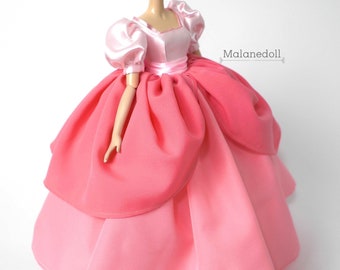 Melody Inspired Pink Doll Dress: for 10-17" Princess Dolls