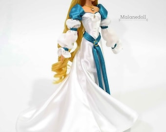 Vestido de muñeca inspirado en la princesa Odette Swan 2: apto