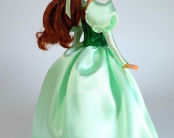 Green Belle Inspired Doll Dress: Fits 11.5 or 17 Inch Dolls - Etsy