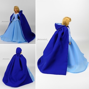Sleeping Beauty inspired Cape fits 11.5 inches or 17 inches Dolls like Disney Princess Classic Dolls or Classic Singing Dolls.