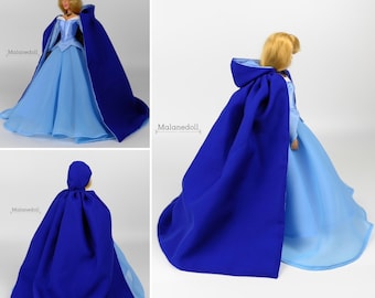 Sleeping Beauty inspired Cape fits 11.5 inches or 17 inches Dolls like Disney Princess Classic Dolls or Classic Singing Dolls.