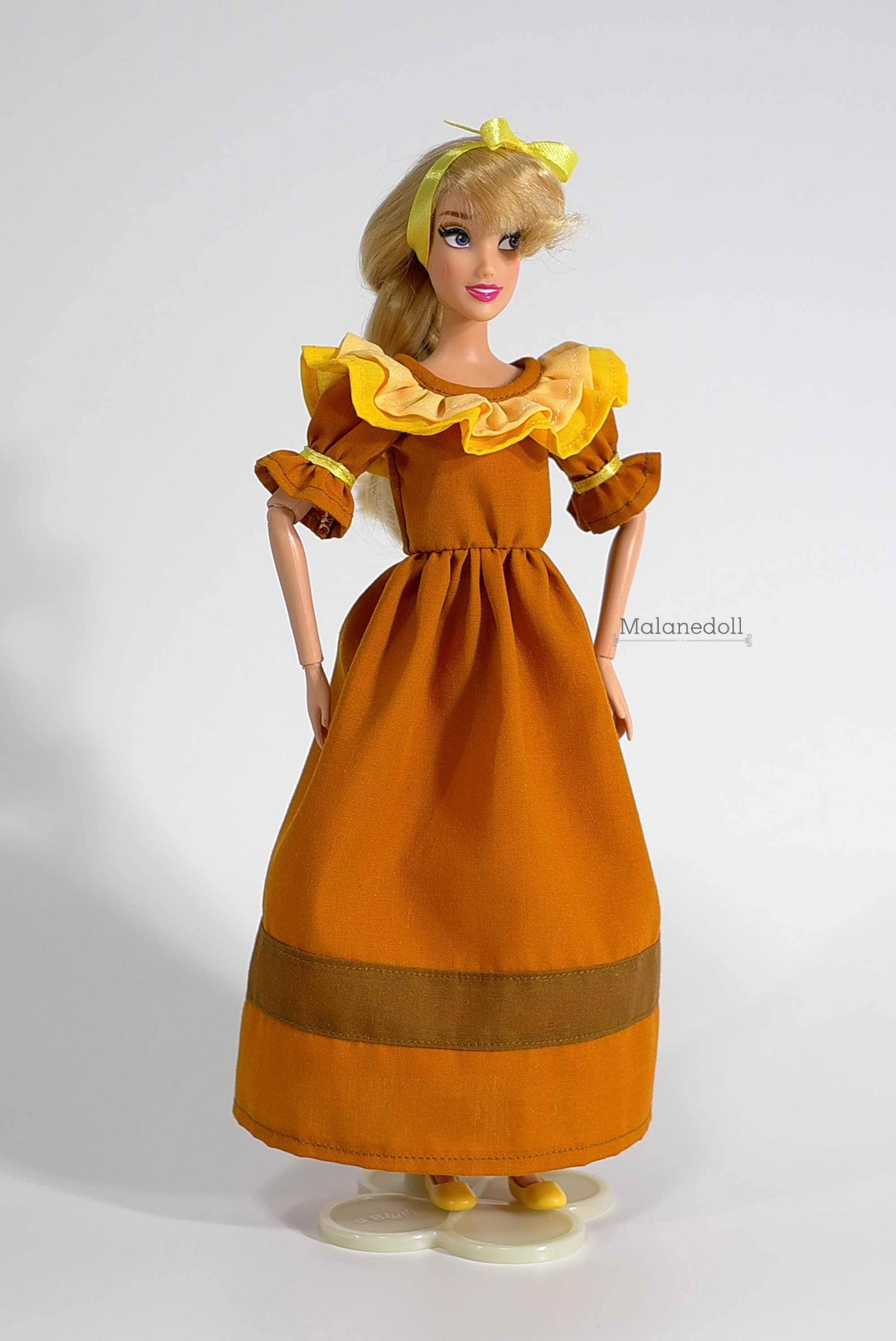 Pepa Inspired Outfit Fits 11.5 Inches or 17 Inches Dolls Like Disney  Princess Classic Dolls or Classic Singing Dolls. 