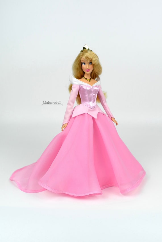 Princess Doll Pink Aurora Pink Doll Dress (Baby Pink): Fits Or 17 Inch Dolls