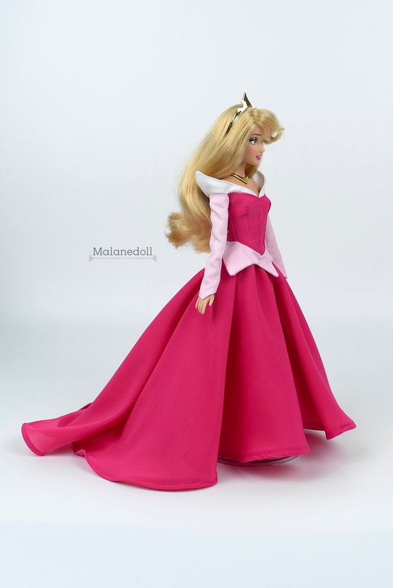 Aurora Inspired Pink Dress (chiffon) Fits 11.5 Inches or 17 Inches Dolls  Like Disney Princess Classic Dolls or Classic Singing Dolls. - Etsy