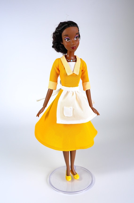 Tiana Waitress Inspired Yellow Dress Fits 11.5 Inches or 17 Inches