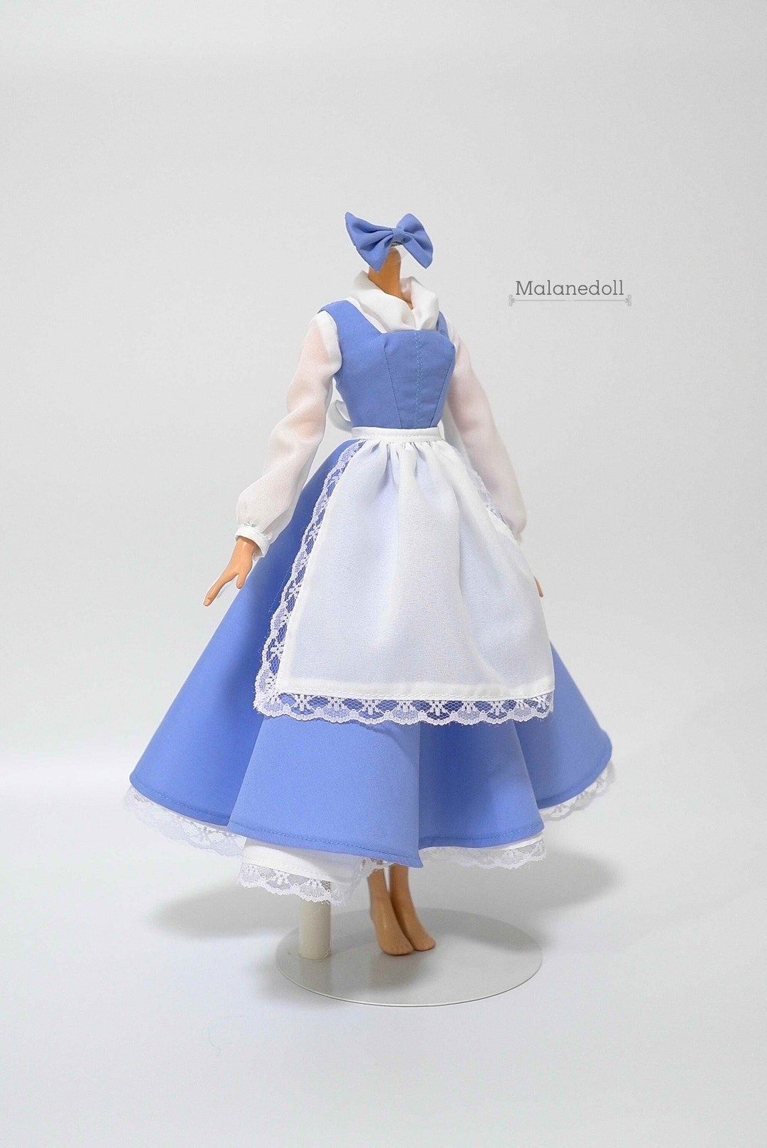 Belle blauwe poppenjurk met strik: past voor poppen van 11,5 of 17 inch -  Etsy België, image size:1080x1616