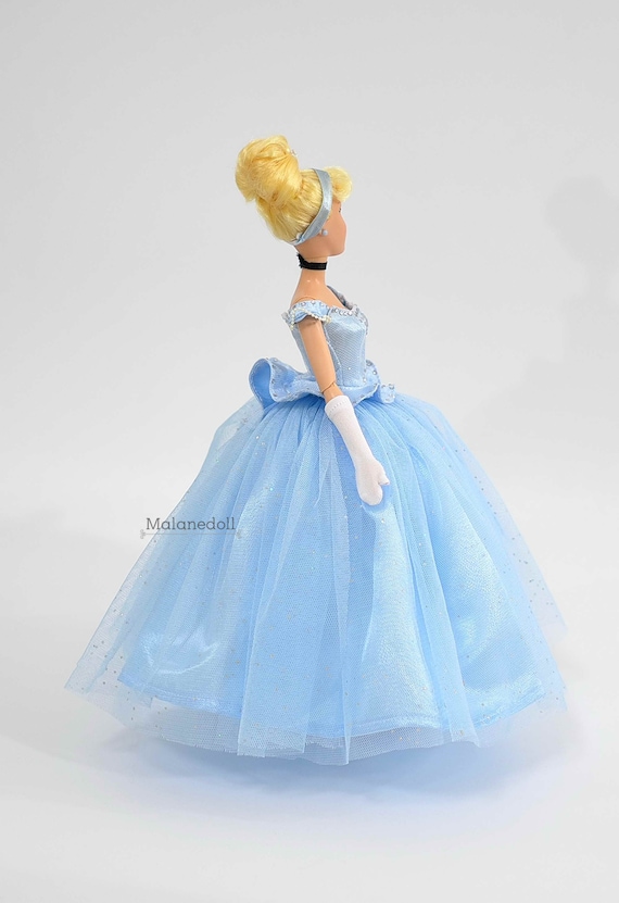 Cinderella Inspired Blue Ball Gown (rhinestones) Fits 11.5 Inches or 17  Inches Dolls Like Disney Princess Classic Dolls - Etsy