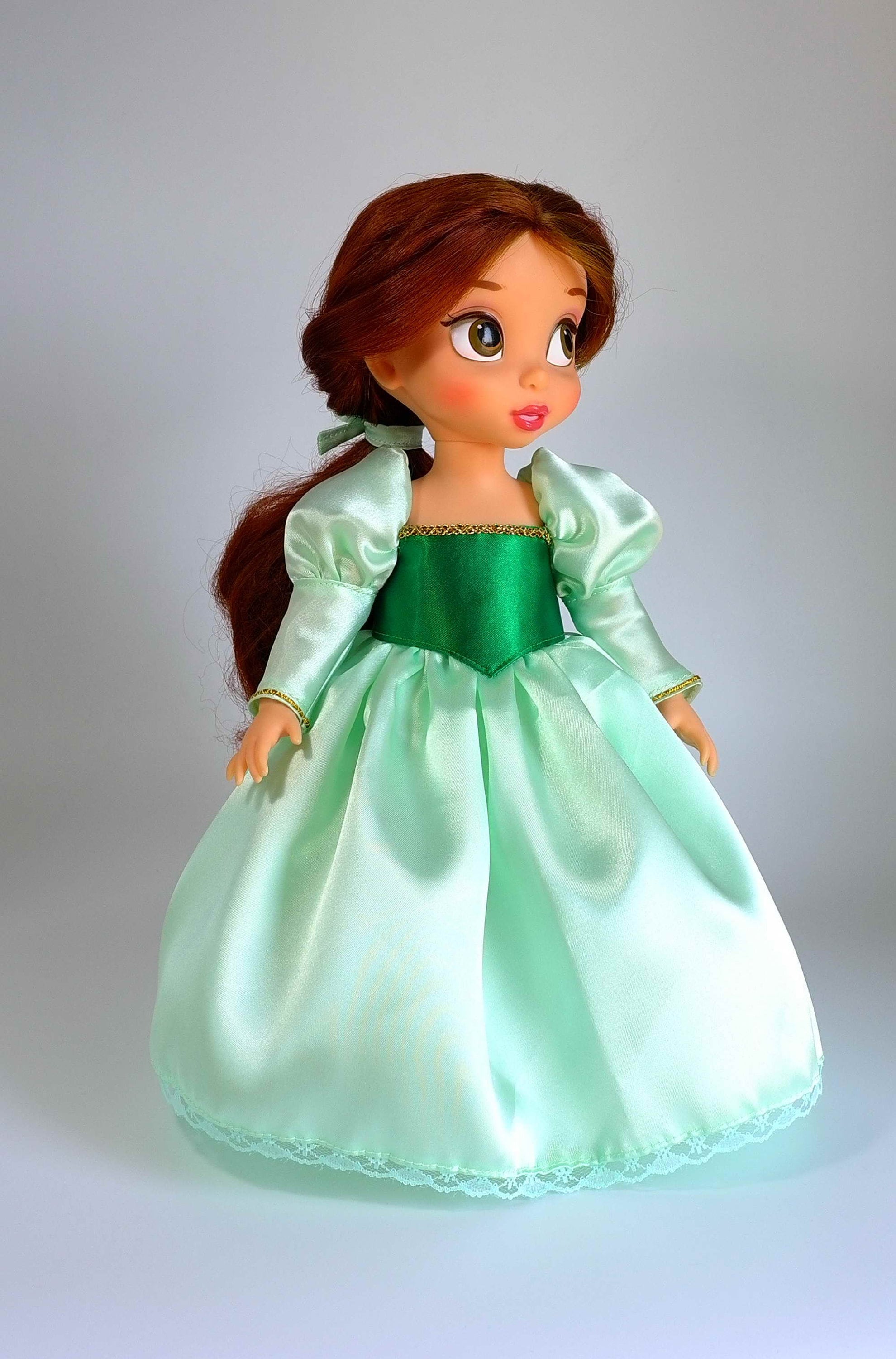 Green Dress/ Doll Clothes for Disney Animator Doll 16 belle Dress