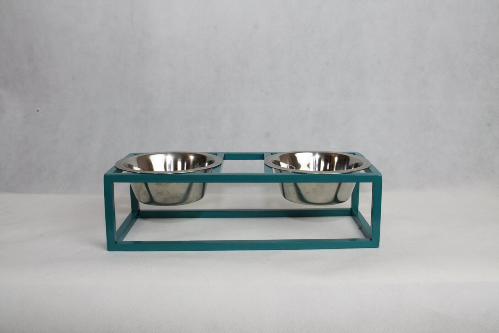 Modern Pet Feeder Elevated Dog Bowl Modern Cat Bowl Double Etsy
