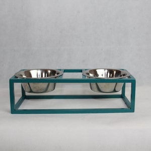 Modern Pet Feeder Elevated Dog Bowl, Modern Cat Bowl, Double Wire Feeding Stand, Rised Pet Feeder, Modern Design, Pet Feeder, love my dog image 6