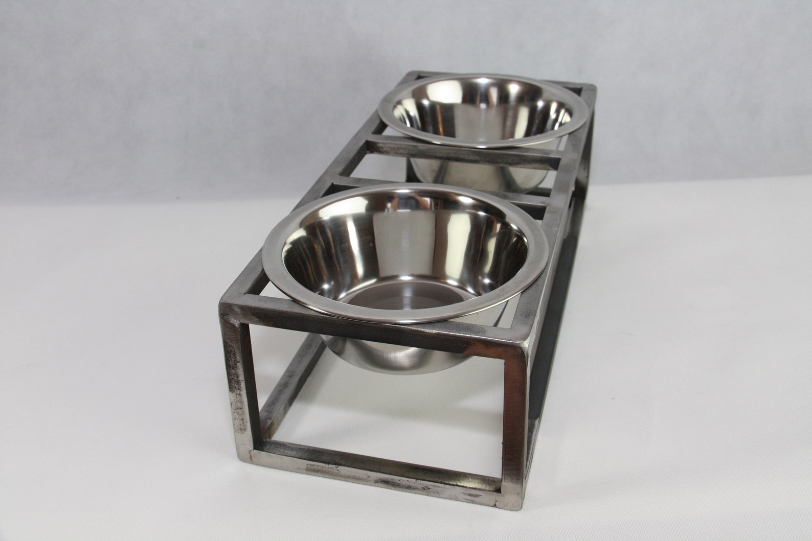 Image result for Modern Pet Feeder - Elevated Dog Bowl, Modern Cat Bowl, Double Wire ...