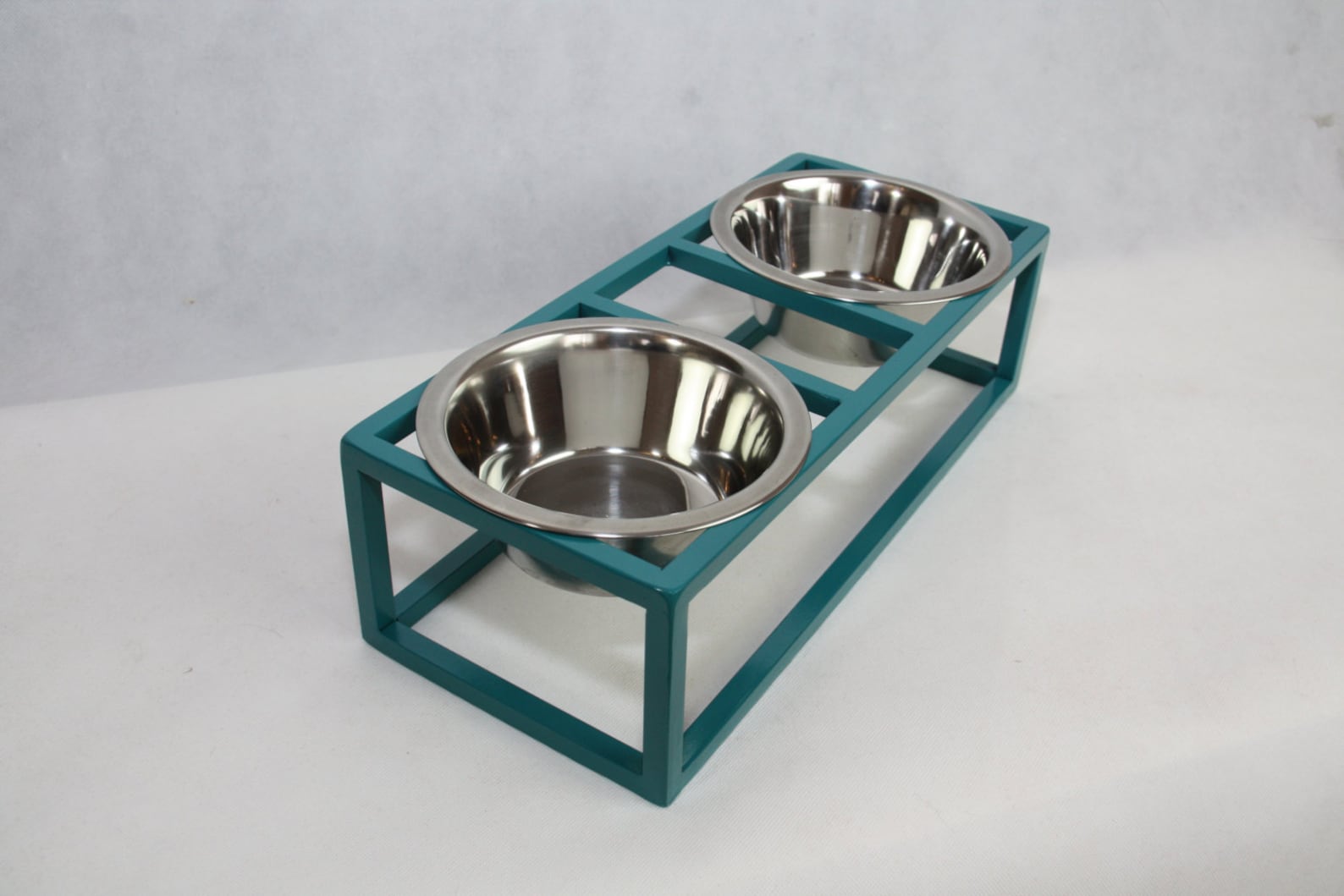 Image result for Modern Pet Feeder - Elevated Dog Bowl, Modern Cat Bowl, Double Wire ...
