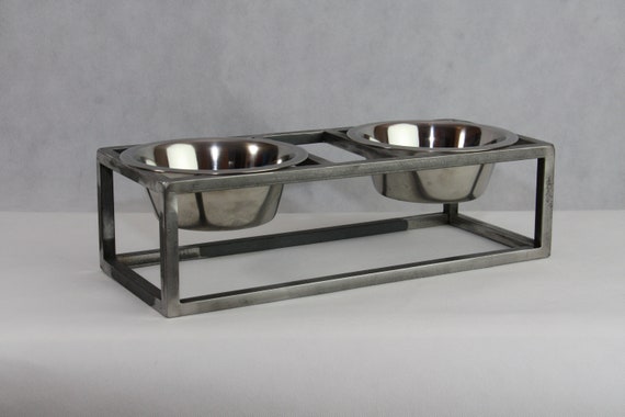 Wire Feeding Stand Modern Pet Feeder Rised Pet Feeder Elevated Dog Bowl Modern Disign Modern Cat Bowl