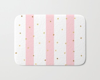 Blush Pink Bath Mat Etsy