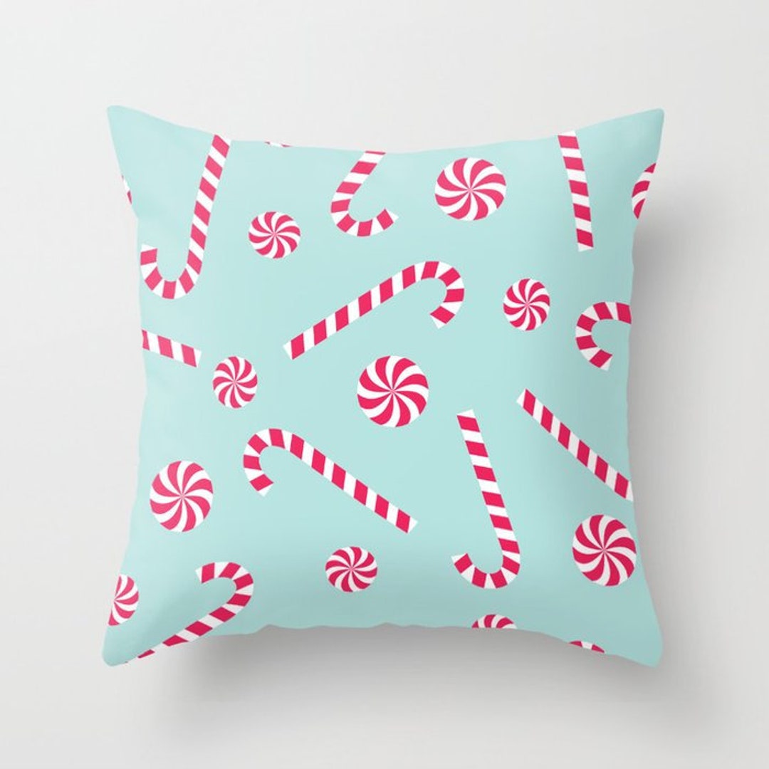 Holiday Collection Candy Cane Pillow Christmas Pillow Etsy