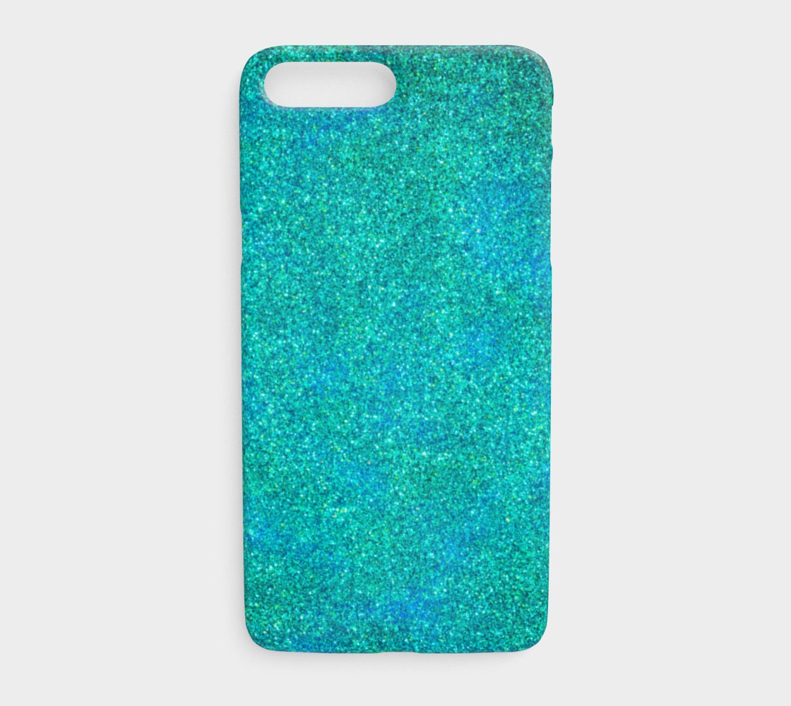 Turquoise Glitter Phone Case Blue Glitter Phone Case Blue Etsy