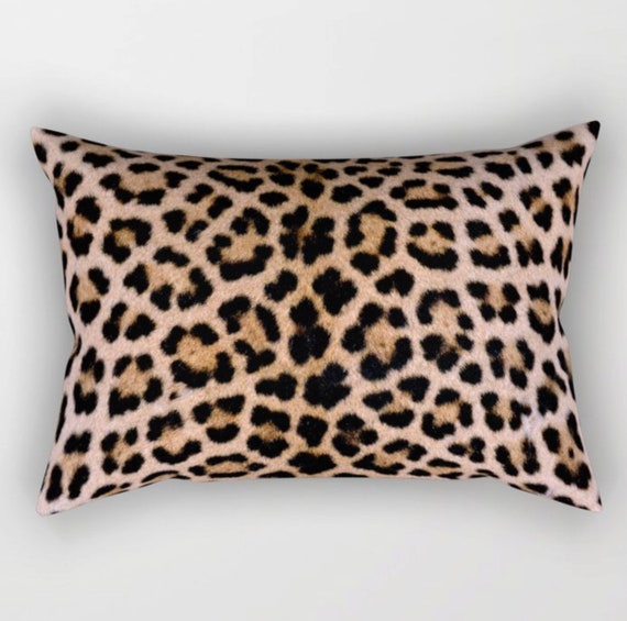 Cheetah Print Rectangular Throw Pillow Cheetah Throw Pillow Etsy