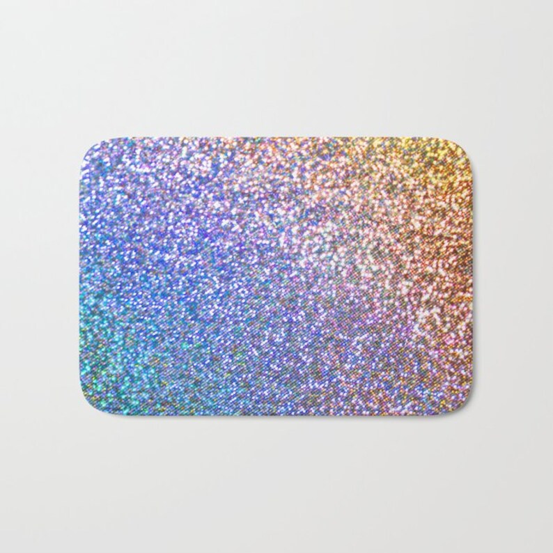 Purple Glitter Bath Mat Purple Bath Mat Purple Bath Rug Etsy