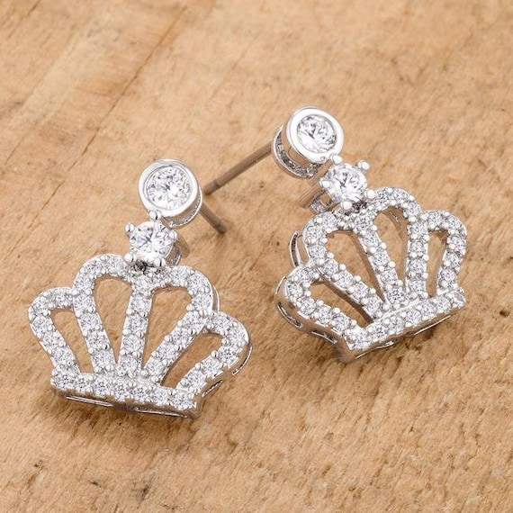 Princess tiara deals earrings