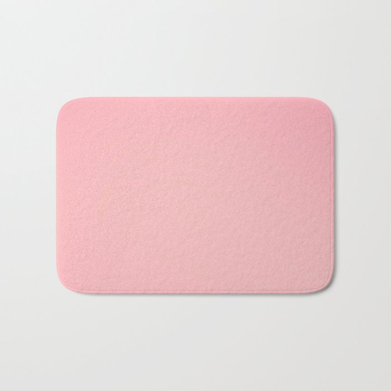 Pink Shower Mat Blush Pink Bathroom Mat Solid Pink Bath Mat Etsy