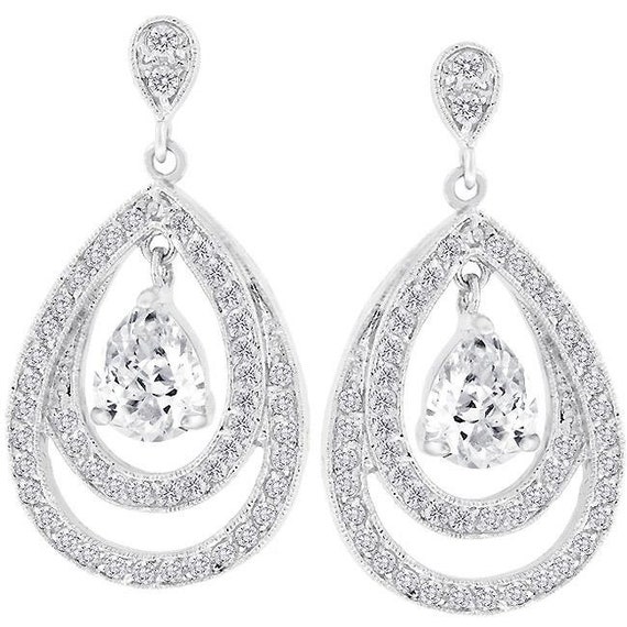 Dressy silver best sale earrings