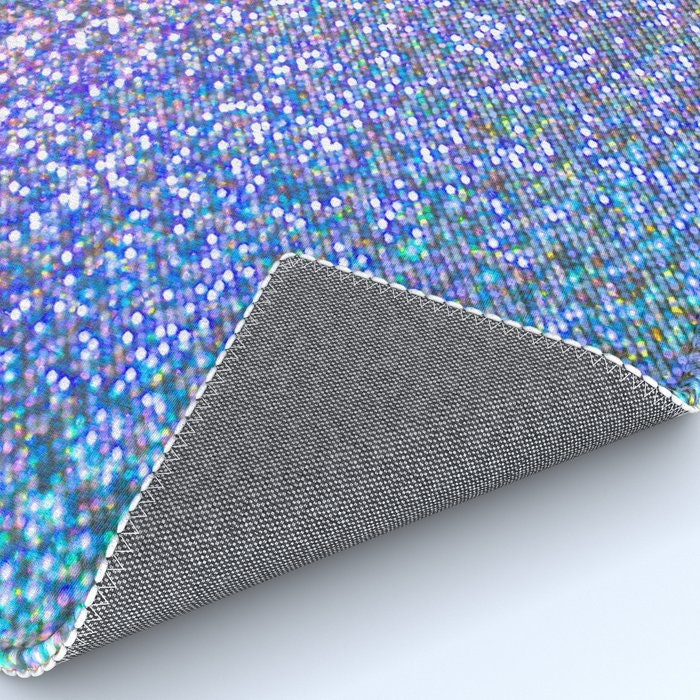 Regenbogen GlitzerTeppich Lila Teppich AkzentTeppich | Etsy