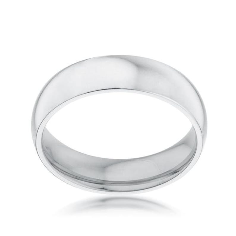 Silver Band 5 mm Stainless Steel Wedding Band Thick Wedding Band Silver Wedding Band Simple Silver Ring Stainless Steel Wedding Band