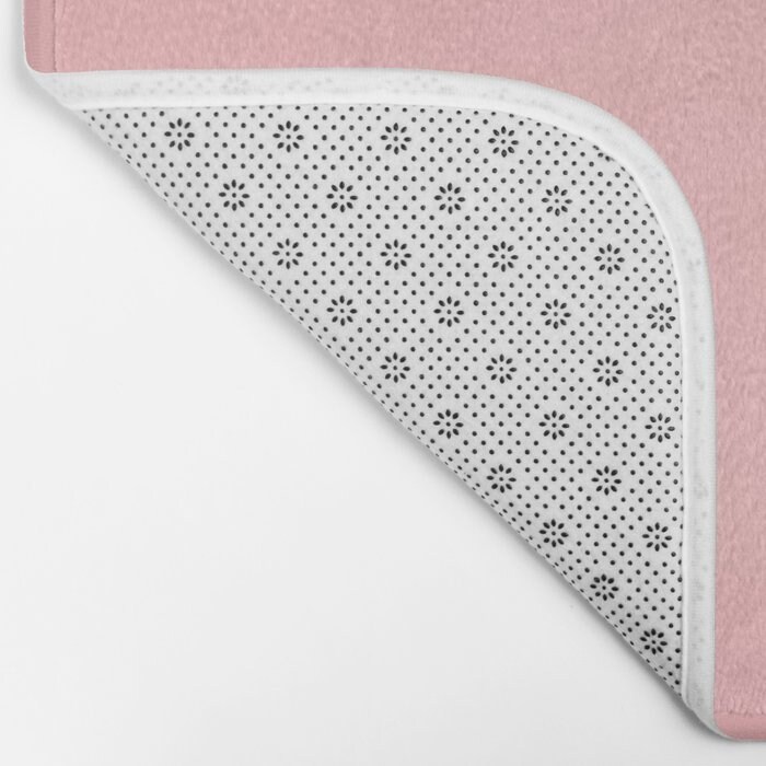 Pink Shower Mat Blush Pink Bathroom Mat Solid Pink Bath Mat Etsy