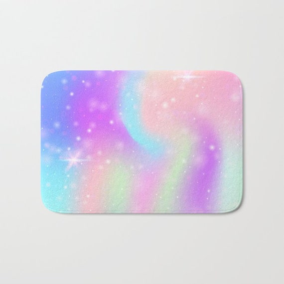 Rainbow Bath Mat Unicorn Bath Mat Shower Mat Children S Etsy