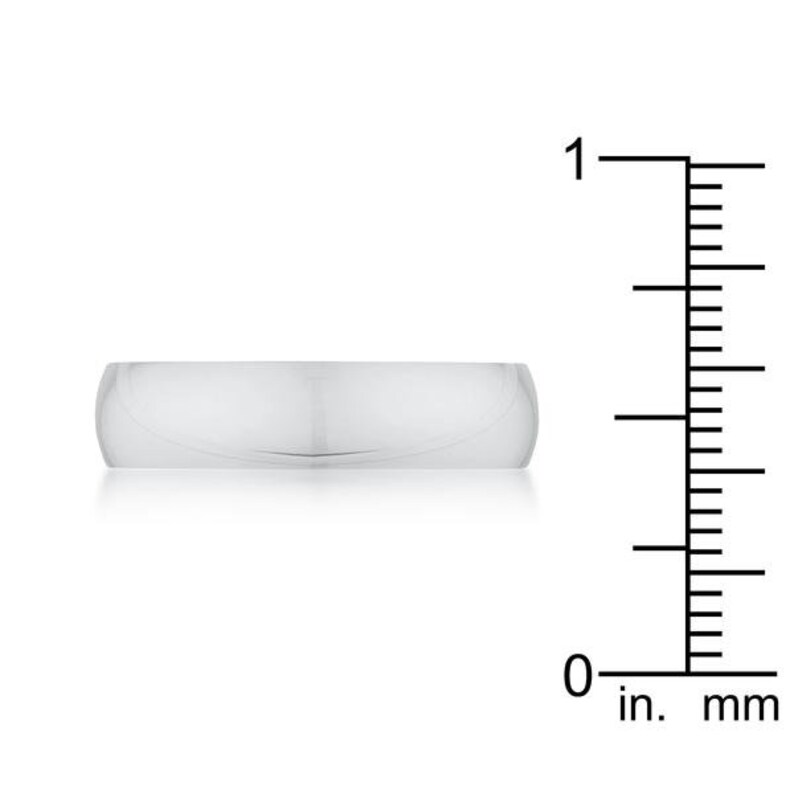 Silver Band 5 mm Stainless Steel Wedding Band Thick Wedding Band Silver Wedding Band Simple Silver Ring Stainless Steel Wedding Band