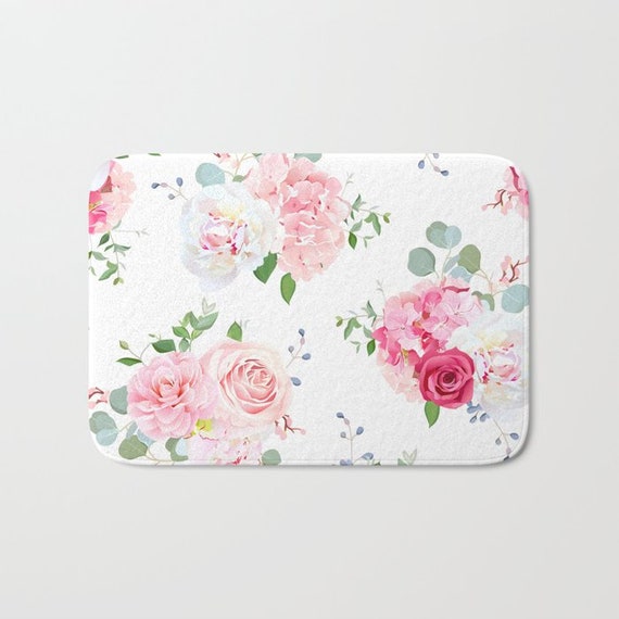 pink shower mat