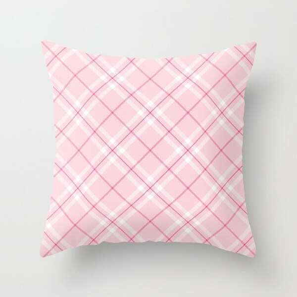 Plaid Throw Pillow Etsy