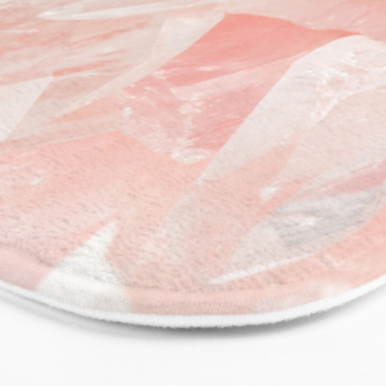 Blush Pink Rose Quartz Bath Mat Pink Bath Mat Blush Pink Etsy