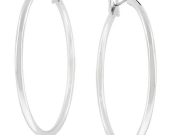 Elegante Silber Hoop Ohrringe, Zarte Silber Hoop Ohrringe, Zierliche Silber Hoops, Hoop Ohrringe Silber