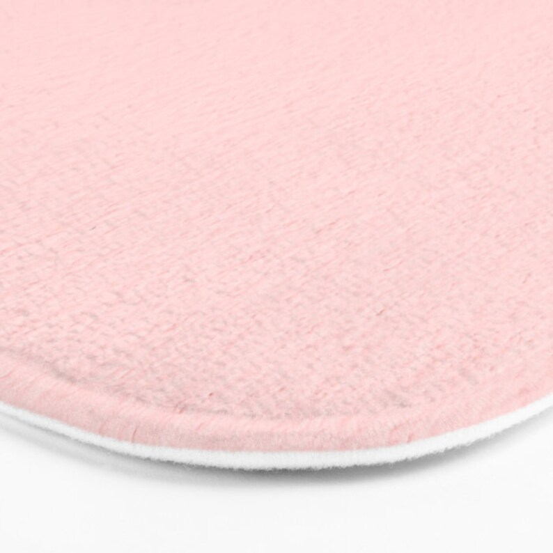 Blush Pink Bath Mat Light Pink Bath Mat Solid Pink Shower Etsy