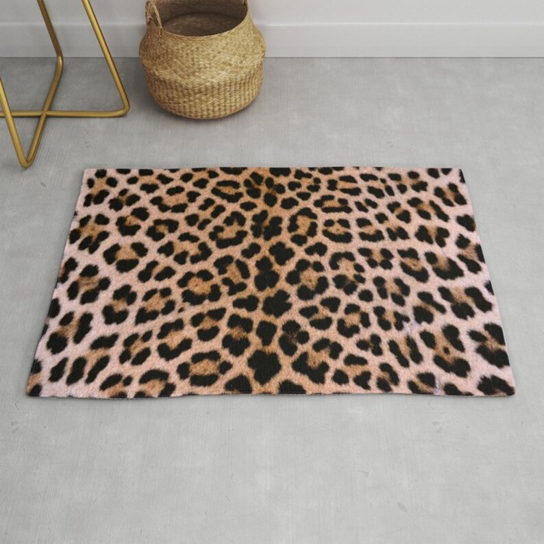 Cheetah Print Rug Cheetah Decor Cheetah Area Rug Leopard Etsy