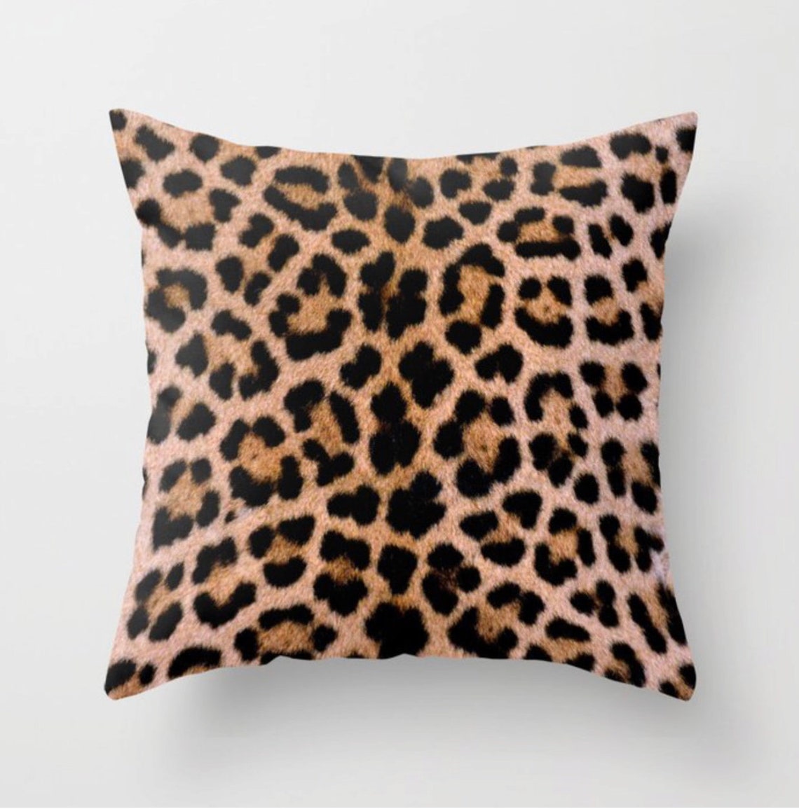 Cheetah Square Pillow Cheetah Print Pillow Leopard Accent Etsy
