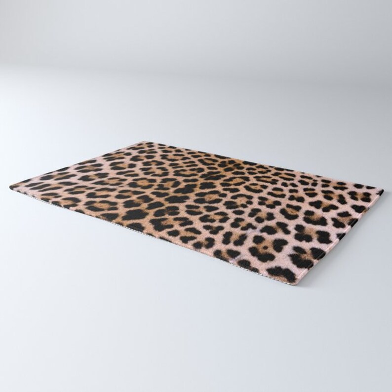 Cheetah Print Rug Cheetah Decor Cheetah Area Rug Leopard Etsy