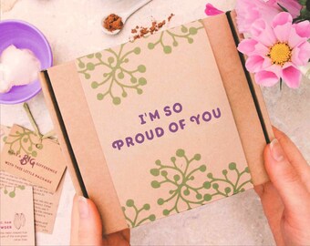 Proud Of You Natural Vegan Face Mask Gift, Personalised Letterbox Gift