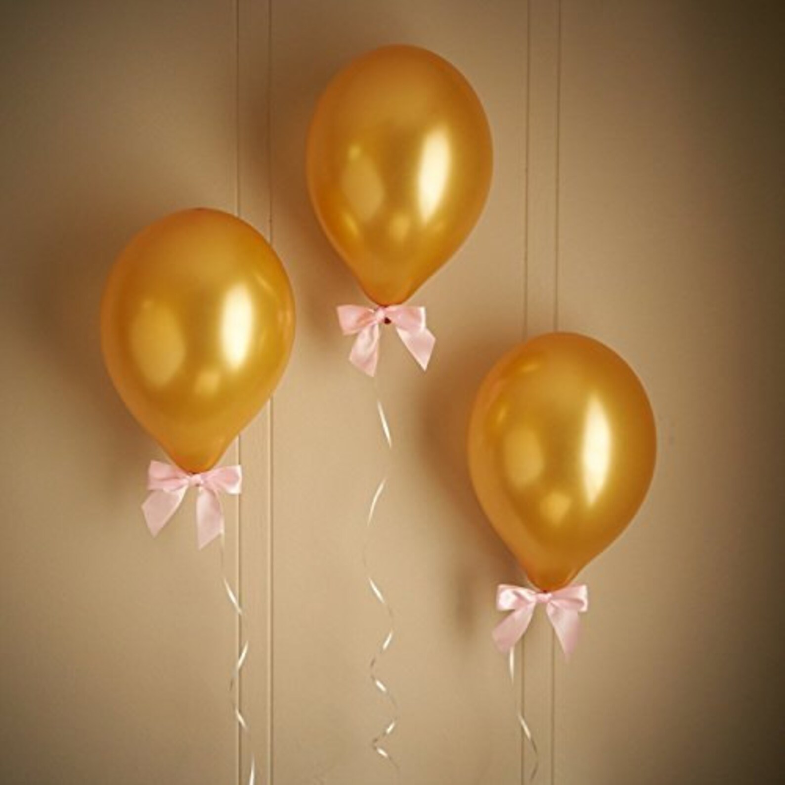 Gold Shiny Balloons 6 Wedding Balloons Birthday Balloons Etsy