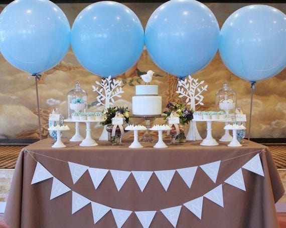 Giant Blue Balloon Giant 36 Balloon Baby Boy Etsy
