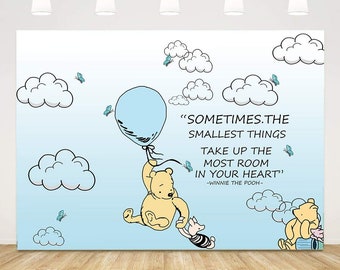 Winnie The Pooh Photography Backdrop 5x7ft | Babyshower | Birthday | Winnie | Pooh