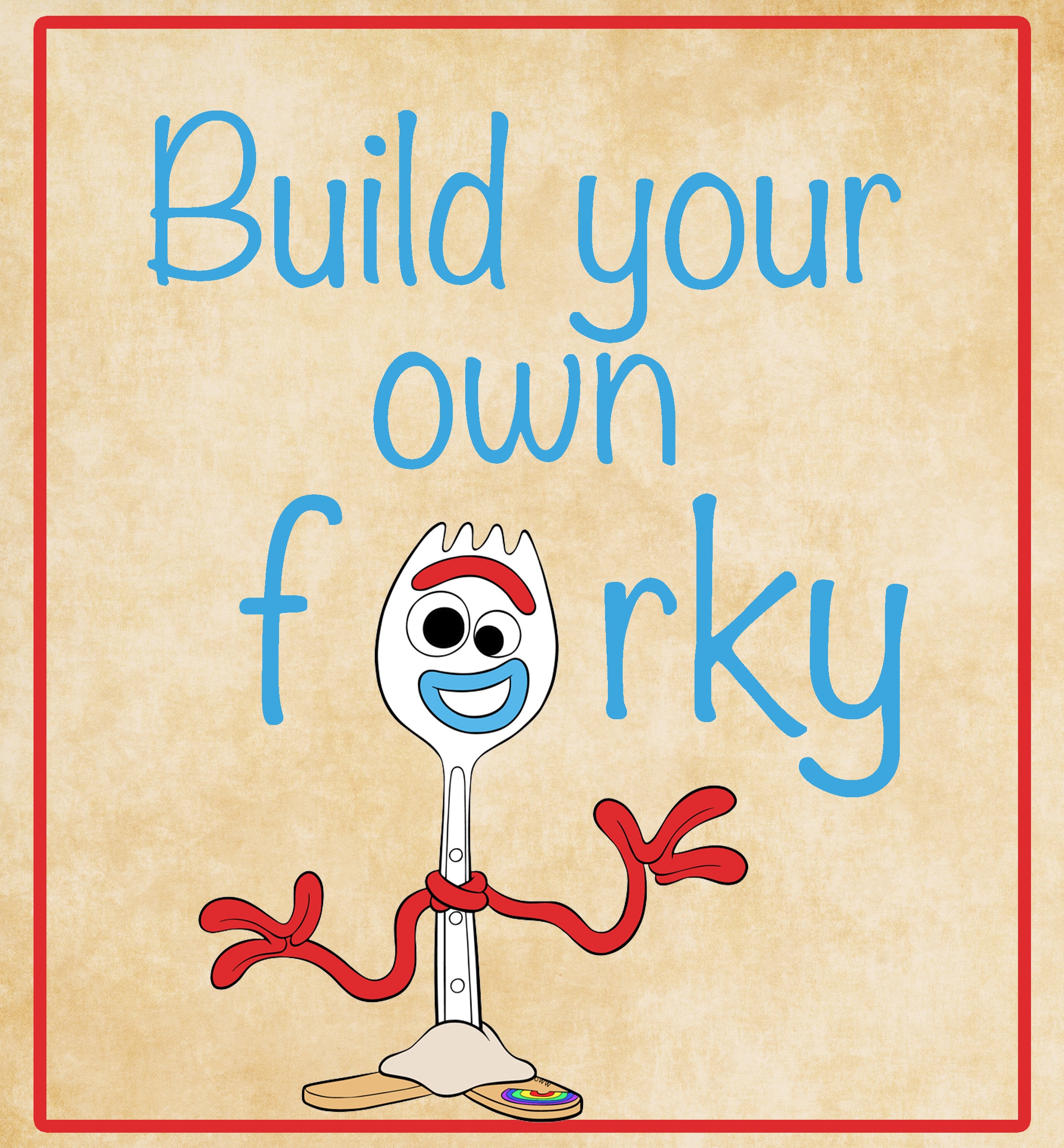 Forky Kit DIY Toy Story Party Activity Party Favor Home School Activity -   Norway