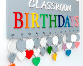 Birthday calendar, reminder board, family calendar