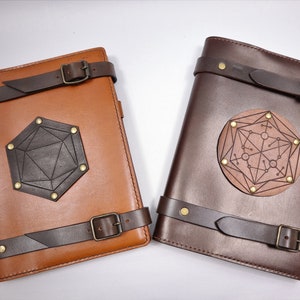 PDF Pattern: D&D leather book cover with two bonus styles of decorational tooling