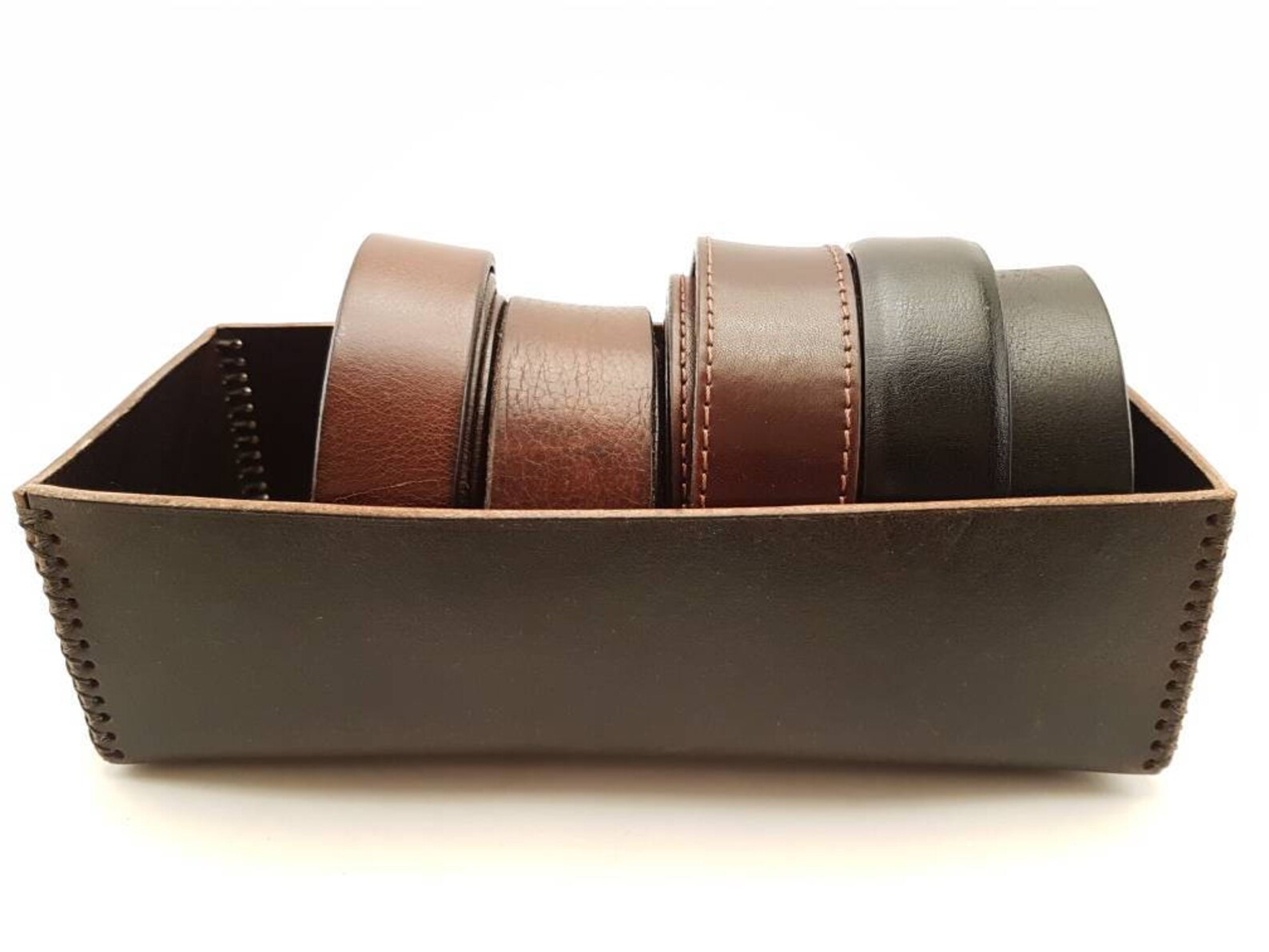 Pattern Leather Valet Trays in Three Different Sizes and Two Etsy